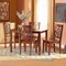 Baxton Studio Nicolette Modern and Contemporary Walnut Brown Finished Wood 5-Piece Dining Set 179-11388-8959-Zoro - alternate 4